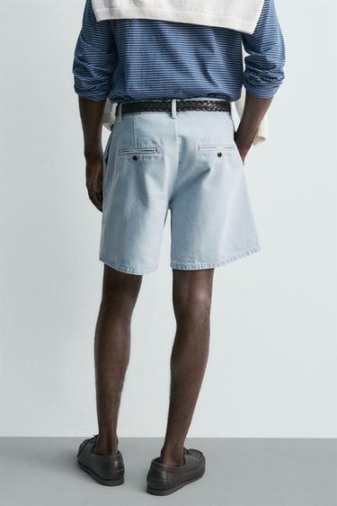 SHORT CHINO EN JEAN - Bleu clair de Zara - Image 2