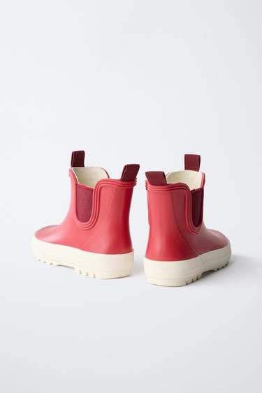 STRETCH WELLINGTON BOOTS - Red by Zara - Image 4