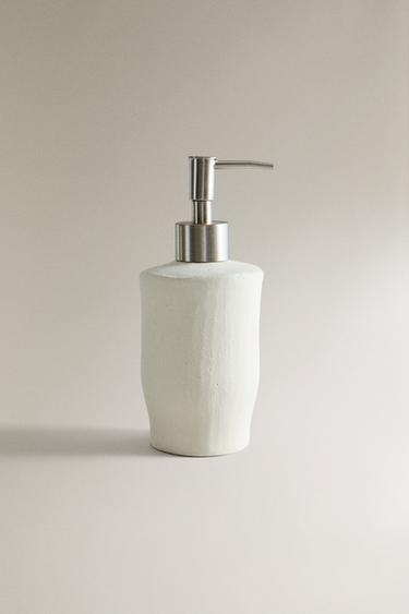 DISTRIBUTEUR SAVON CÉRAMIQUE MATE - Blanc cassé de Zara - Image 0