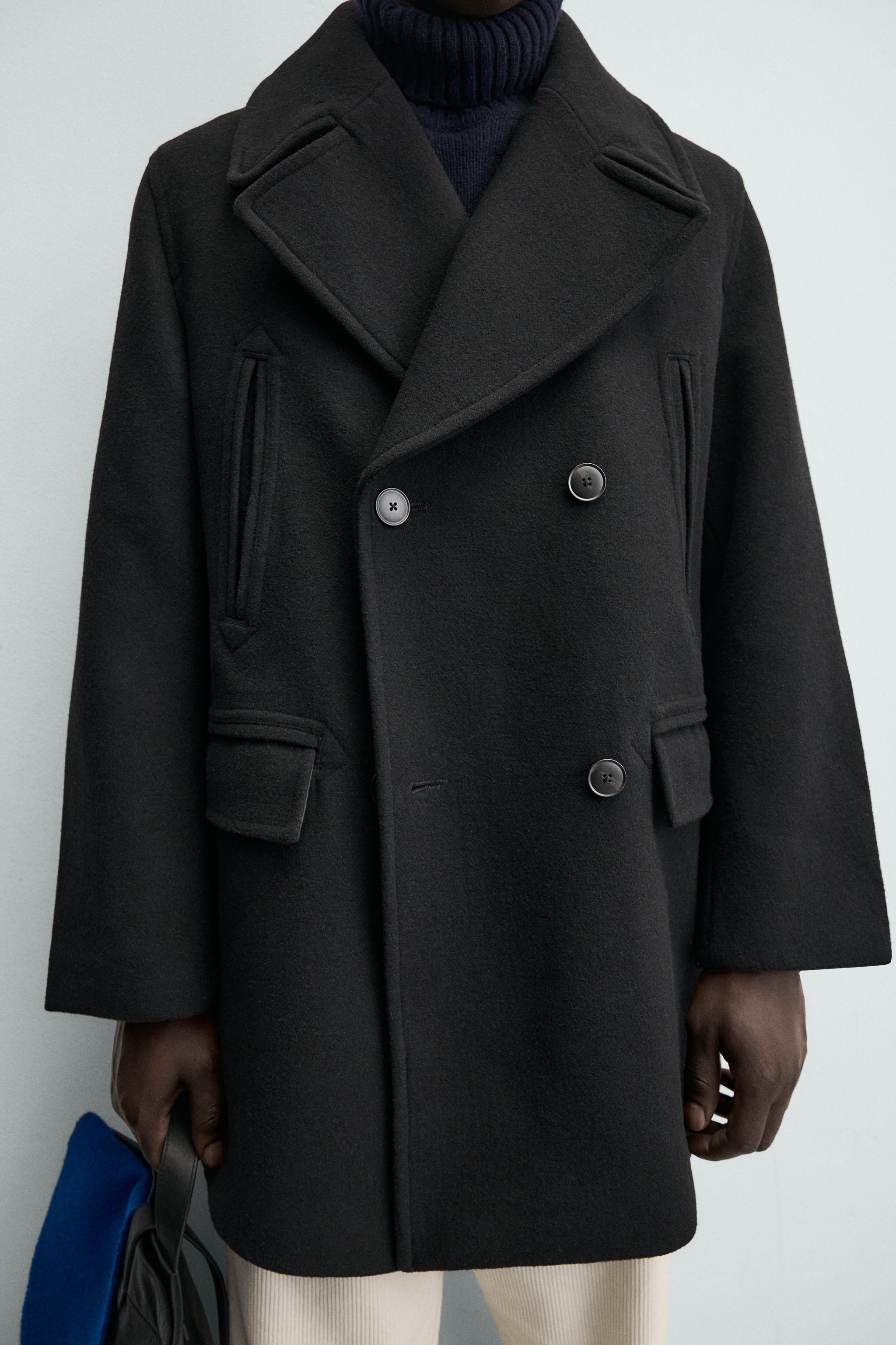 DOUBLE BREASTED POCKET OVERCOAT