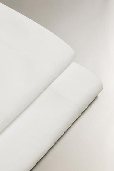 DRAP DE DESSUS PERCALE DE COTON (500 FILS) - Blanc de Zara - Image 3