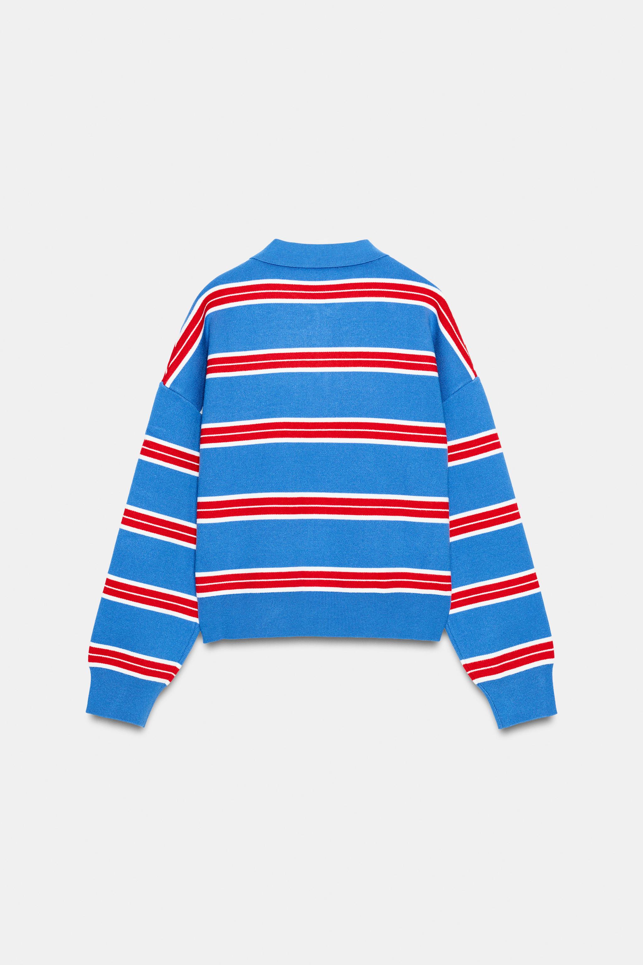 STRIPED KNIT POLO