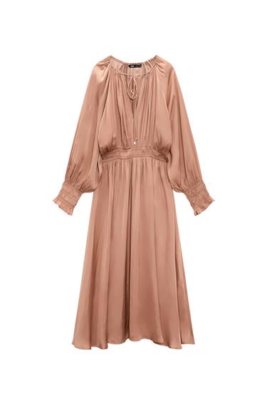 LONG SATIN DRESS