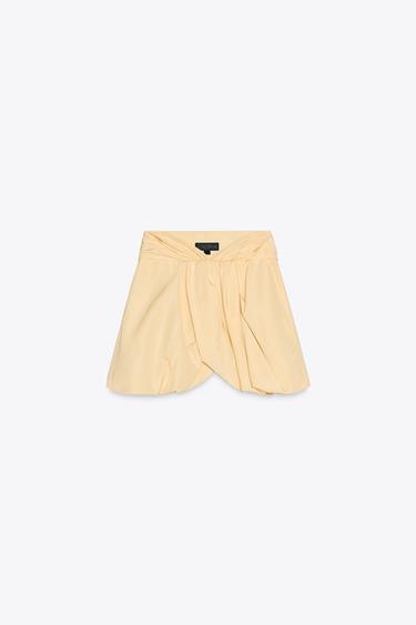 JUPE BOUFFANTE ZW COLLECTION - Jaune de Zara - Image 4