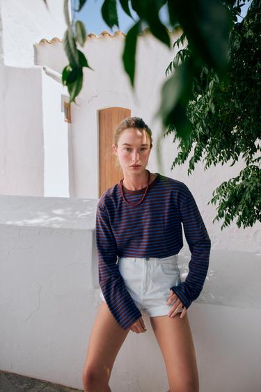 STRIPED LONG SLEEVE T-SHIRT - Stripes by Zara