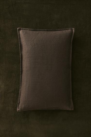 KISSENBEZUG LEINEN - Khaki von Zara