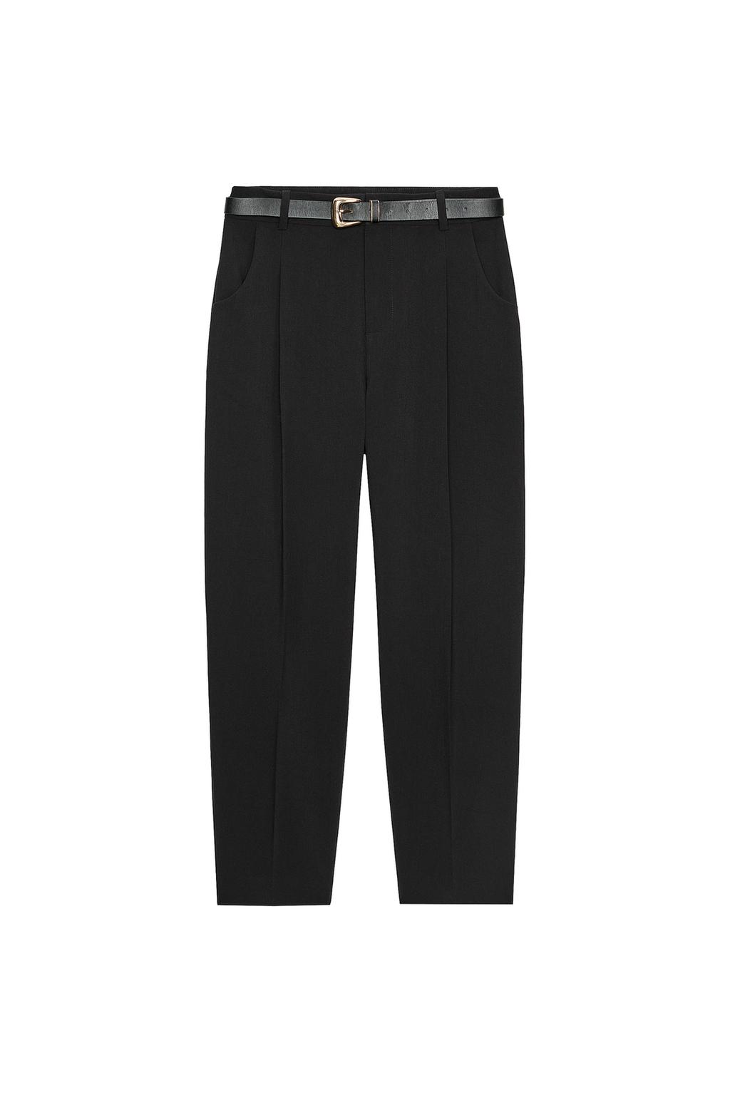 BELTED PLEATED PANTS - image 3