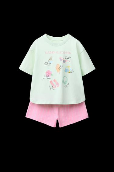 6-14 YEARS/ PRINTED PYJAMAS - Orange by Zara - Image 0