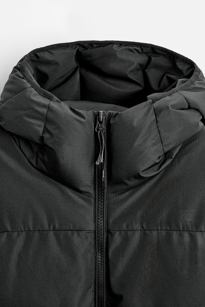 Zara WATER REPELLENT PUFFER JACKET - Black - Image 7