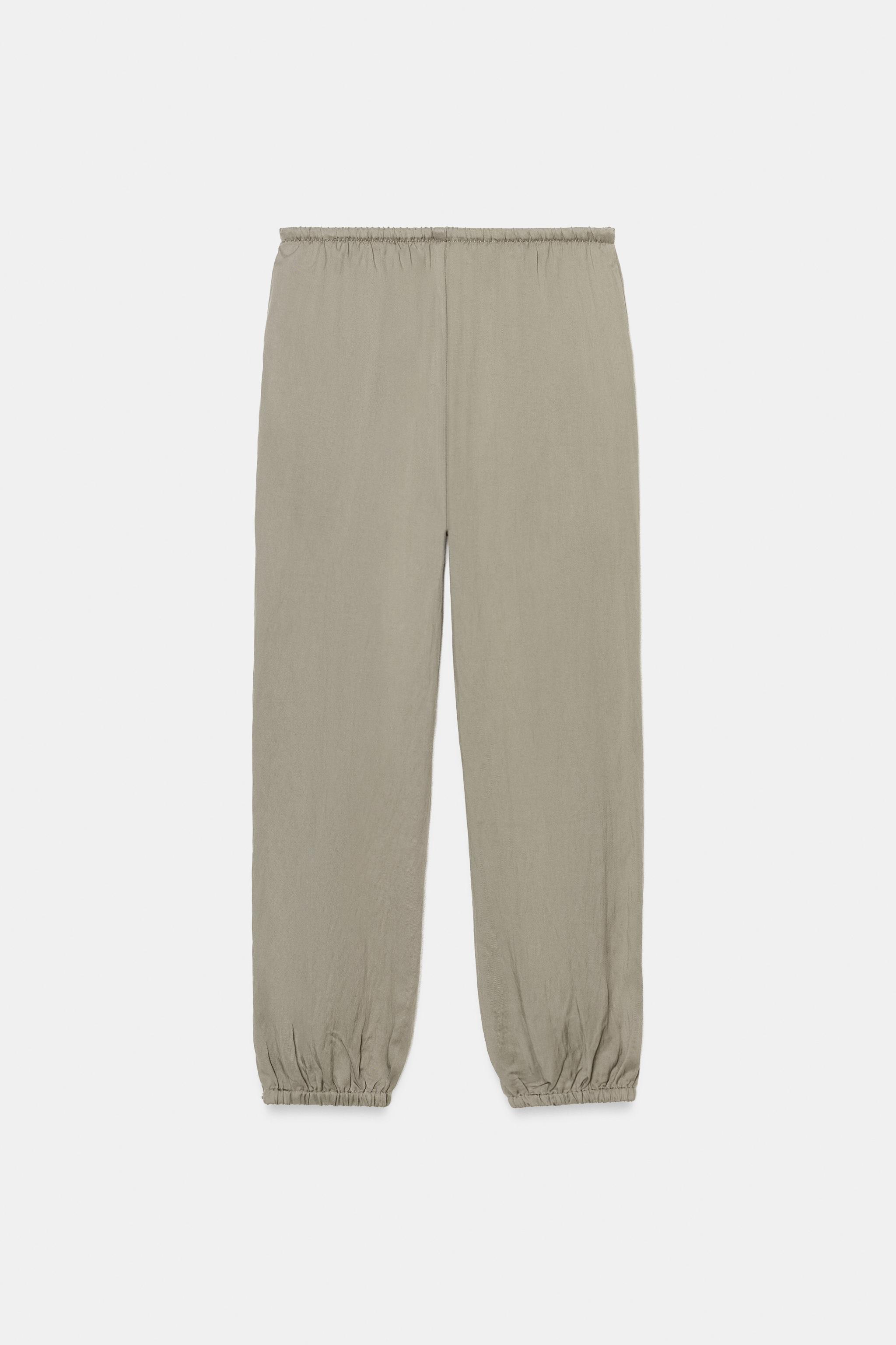 LASTİKLİ BELLİ ŞALVAR PANTOLON - Görsel 8