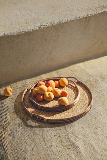 VASSOIO BAMBÙ E RATTAN - Beige chiaro di Zara