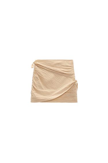 DRAPED MINI SKIRT