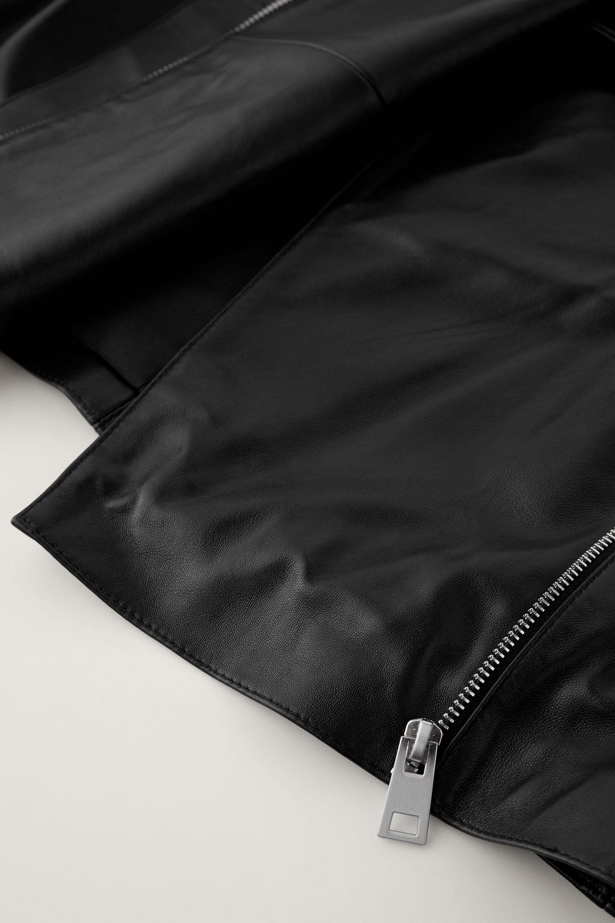 LEATHER BIKER JACKET LIMITED EDITION - Black | ZARA United States