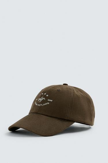 CASQUETTE BRODERIE BIMATIÈRE - Marron de Zara