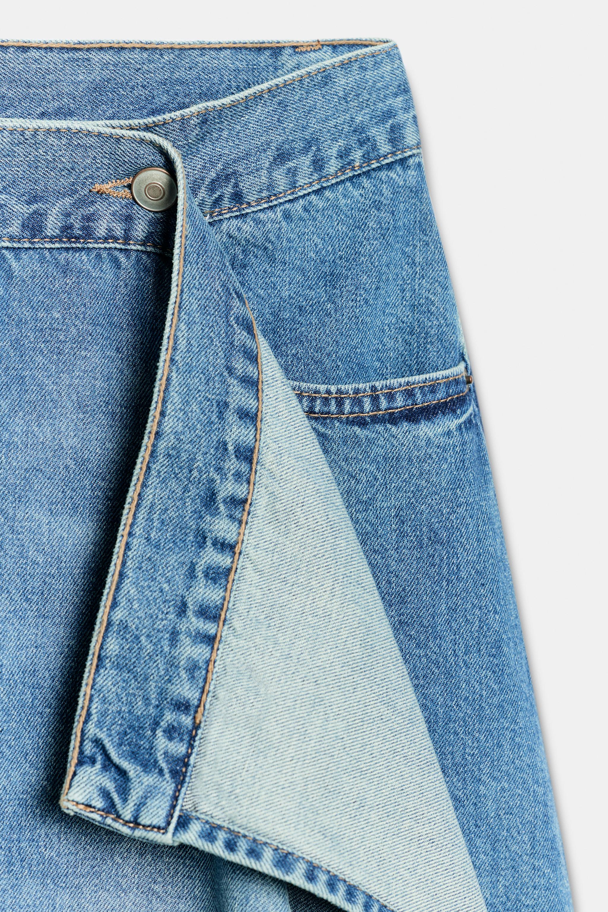 TRF ASYMMETRIC DENIM SKIRT