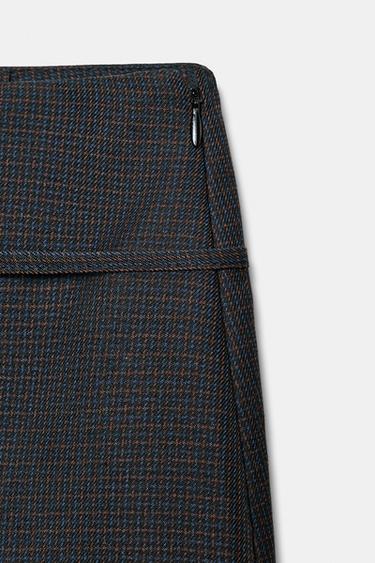 SKORT WITH BELT - Brown-Blue by Zara - Image 5