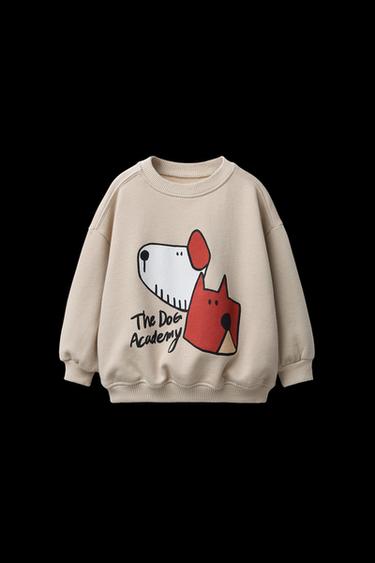 PRINTED SWEATSHIRT - Light beige by Zara - Image 0