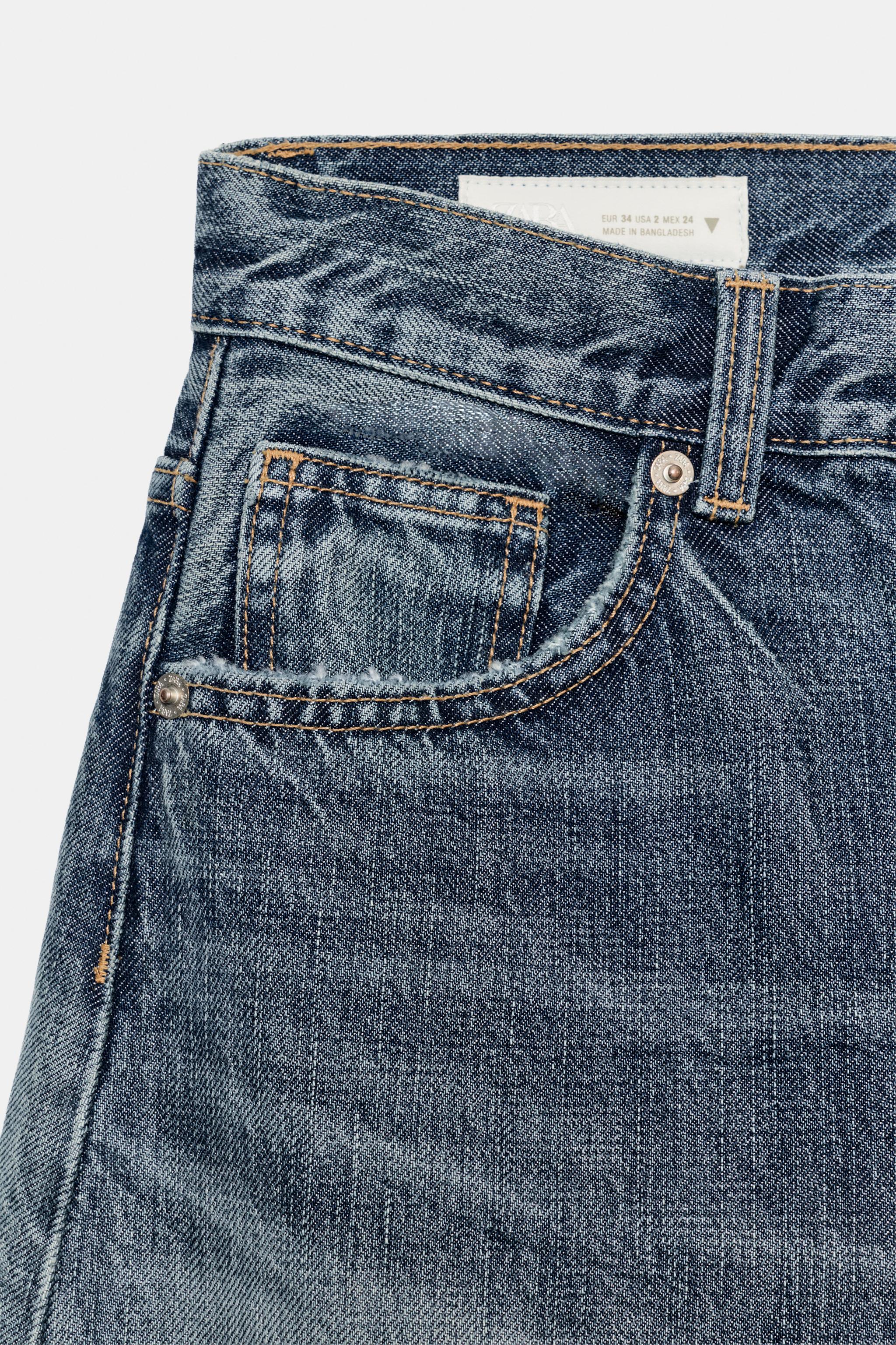 TRF EXTRA WIDE LEG HIGH RISE JEANS