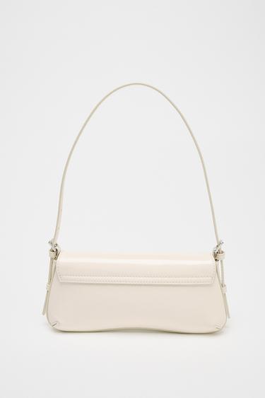 SAC PORTÉ ÉPAULE À RABAT - blanc de Zara - Image 4