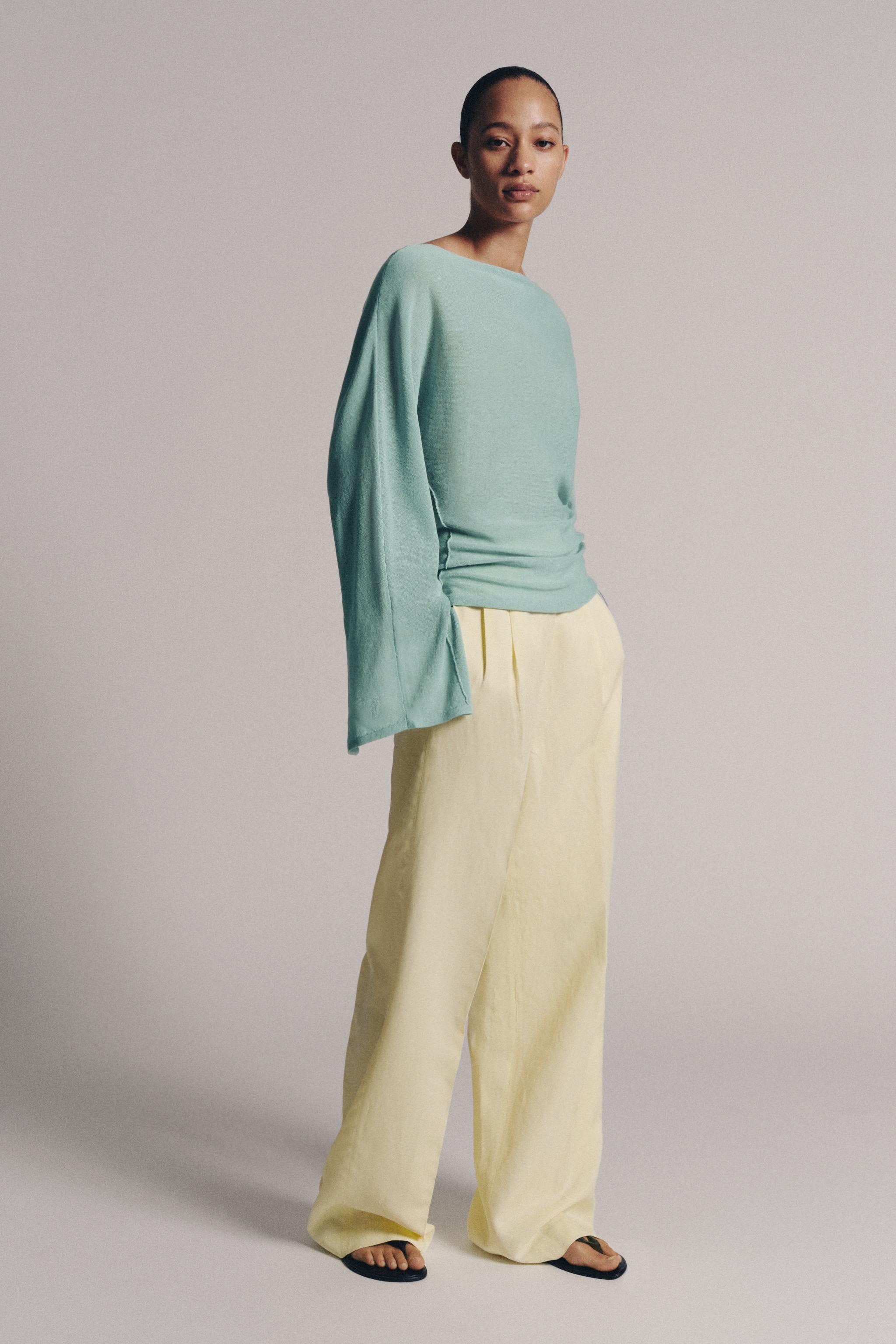 KNIT JUMPER WITH SLIT SLEEVES