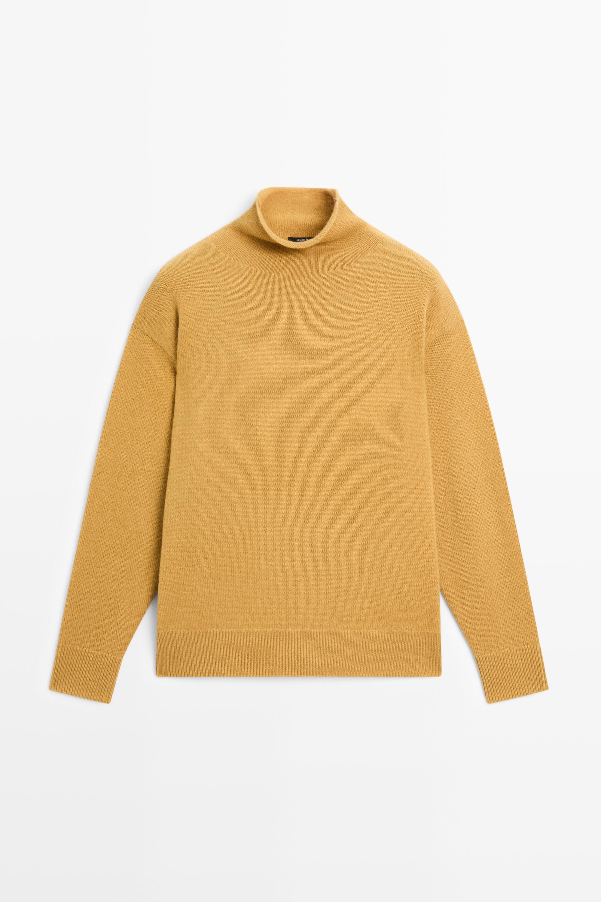 100% cashmere oversize knit sweater