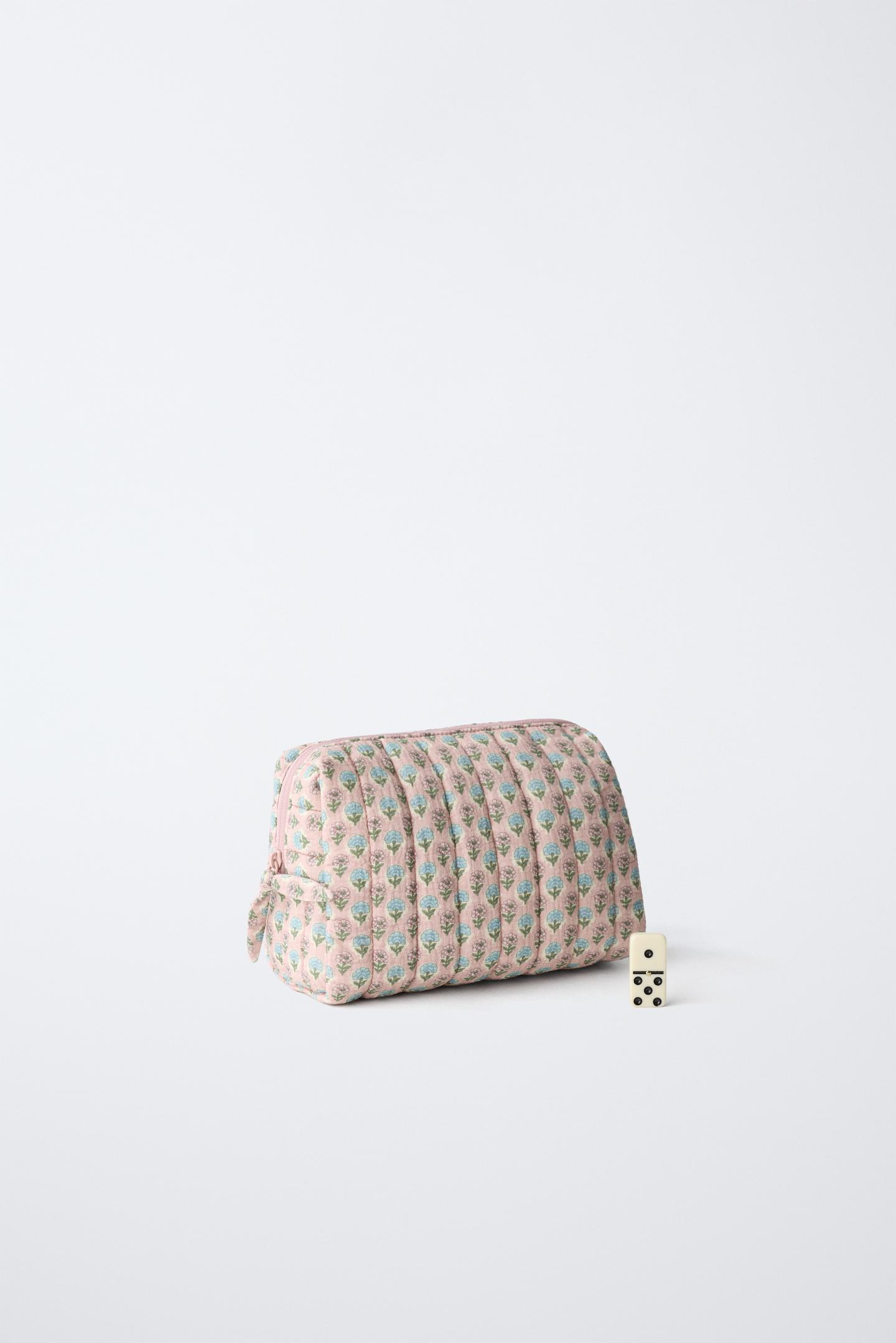 Детская сумка Zara Floral Maternity Pouch, цвет: Розовый — фото 6