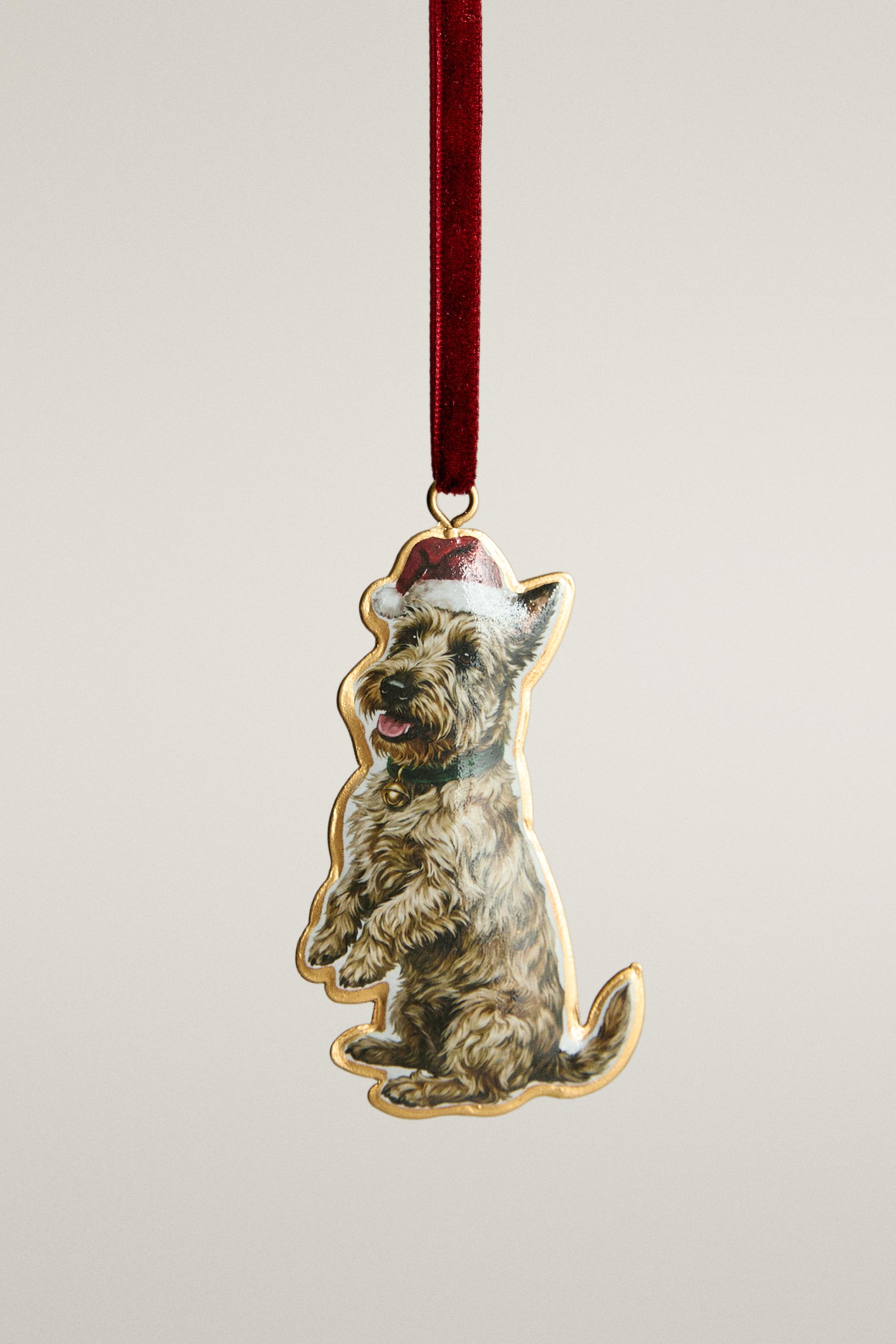 TERRIER DOG CHRISTMAS TREE DECORATION