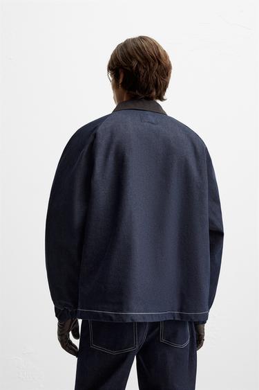 TOPSTITCHED DENIM JACKET - Indigo by Zara - Image 2
