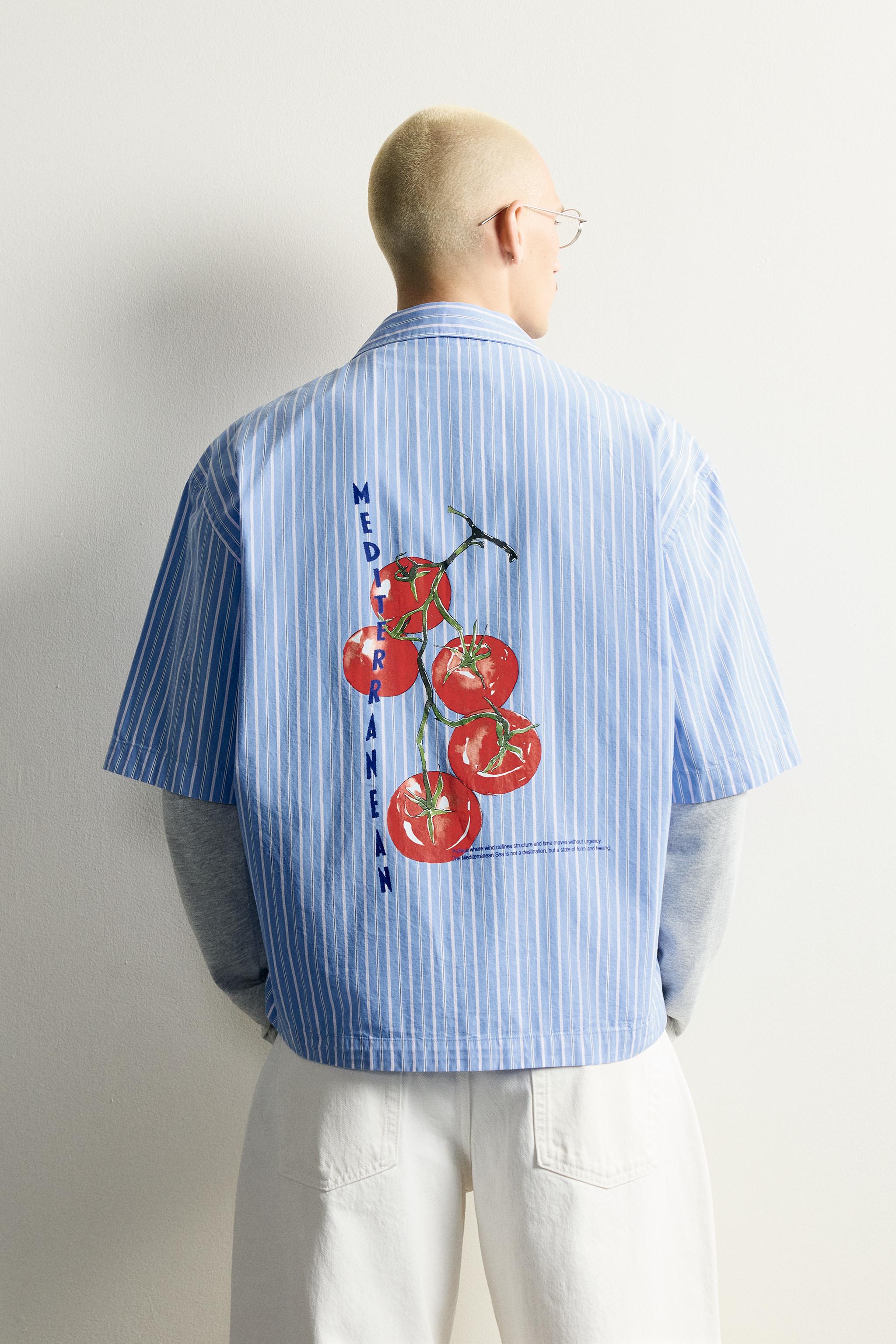TOMATO PRINT POLO SHIRT