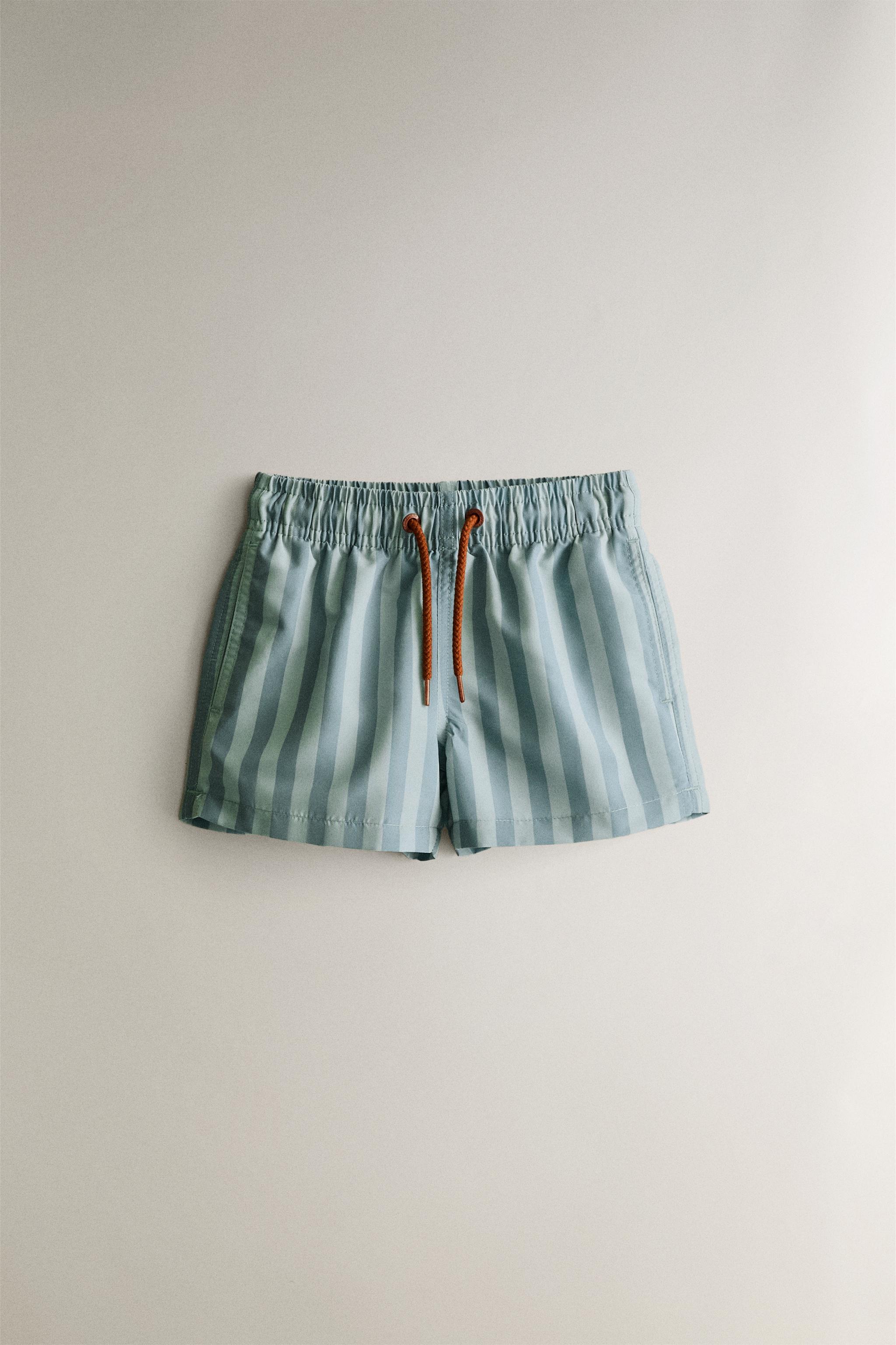 KIDS' STRIPED BEACH SWIMSUIT