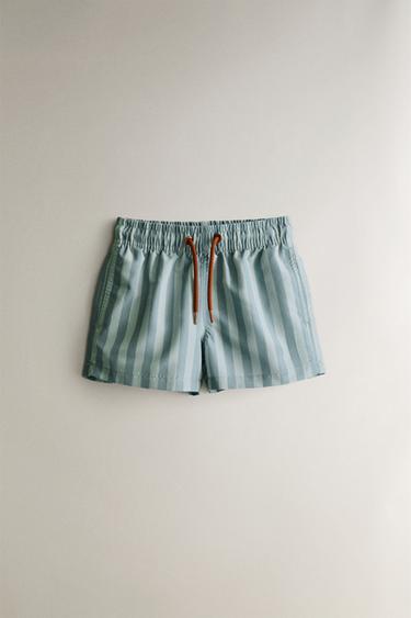 MAILLOT DE BAIN ENFANT RAYÉ - Bleu de Zara - Image 0