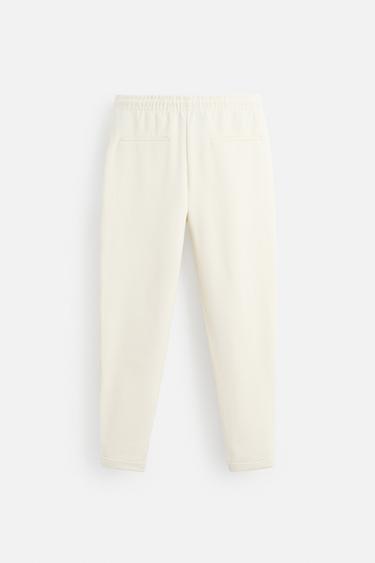 EASY CARE JOGGER WAIST TROUSERS - Mid-ecru de Zara - Image 6