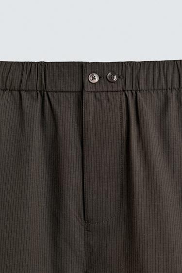 JACQUARD PYJAMA BOTTOMS - Brown by Zara