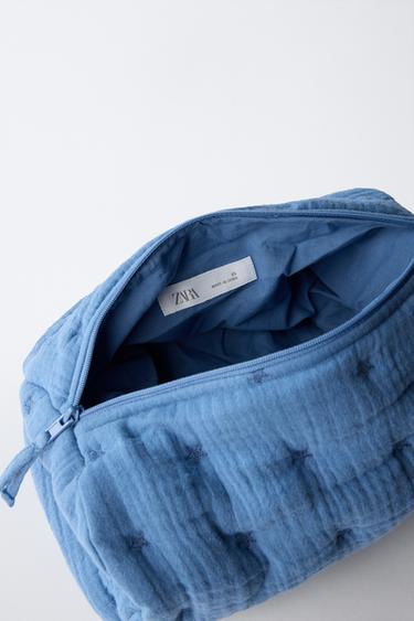 TEXTURED TOILETRY BAG - Blue by Zara - Image 3