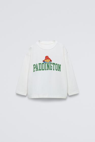 Zara RAISED PADDINGTON ™ T-SHIRT - Ecru