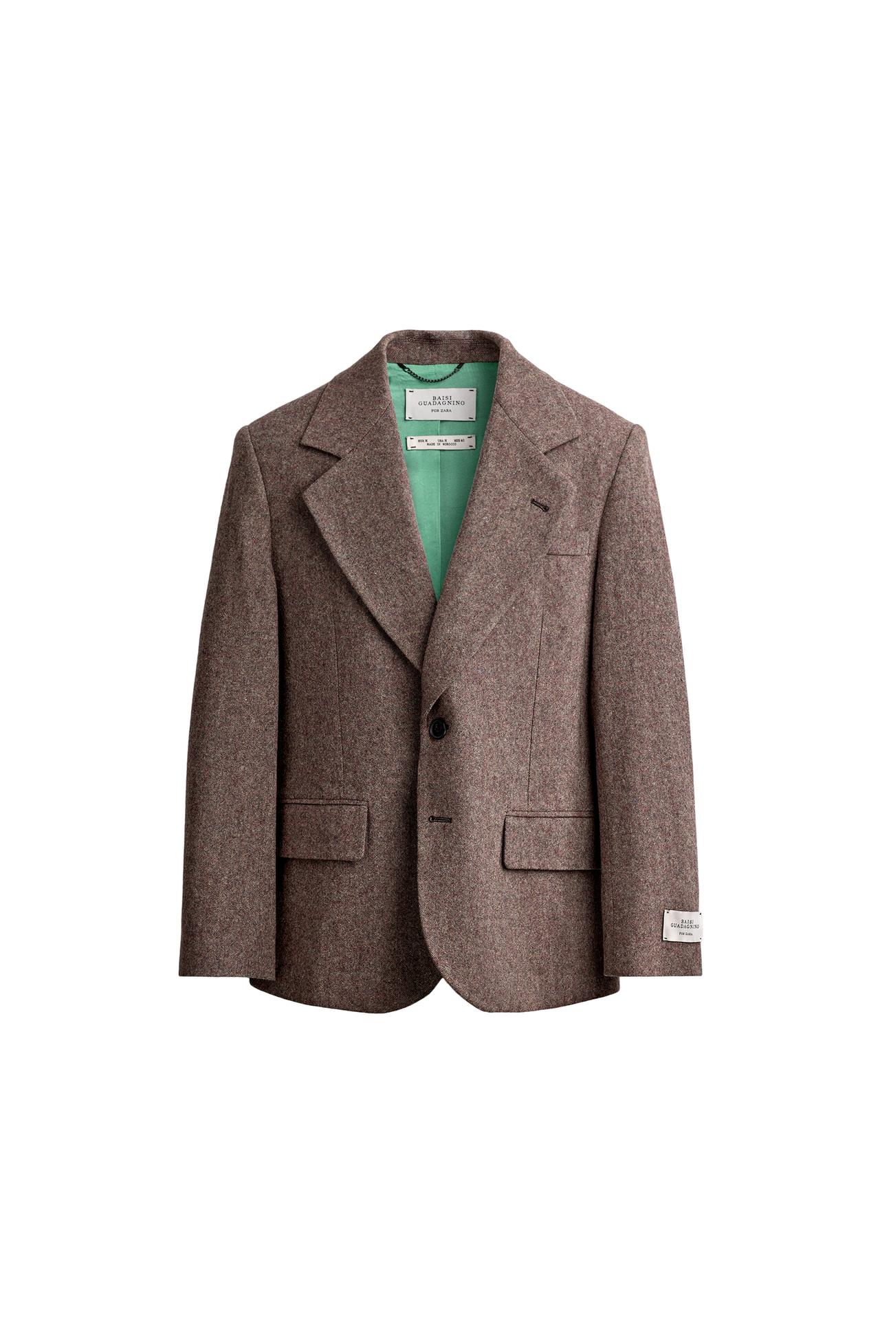100% WOOL SUIT BLAZER
