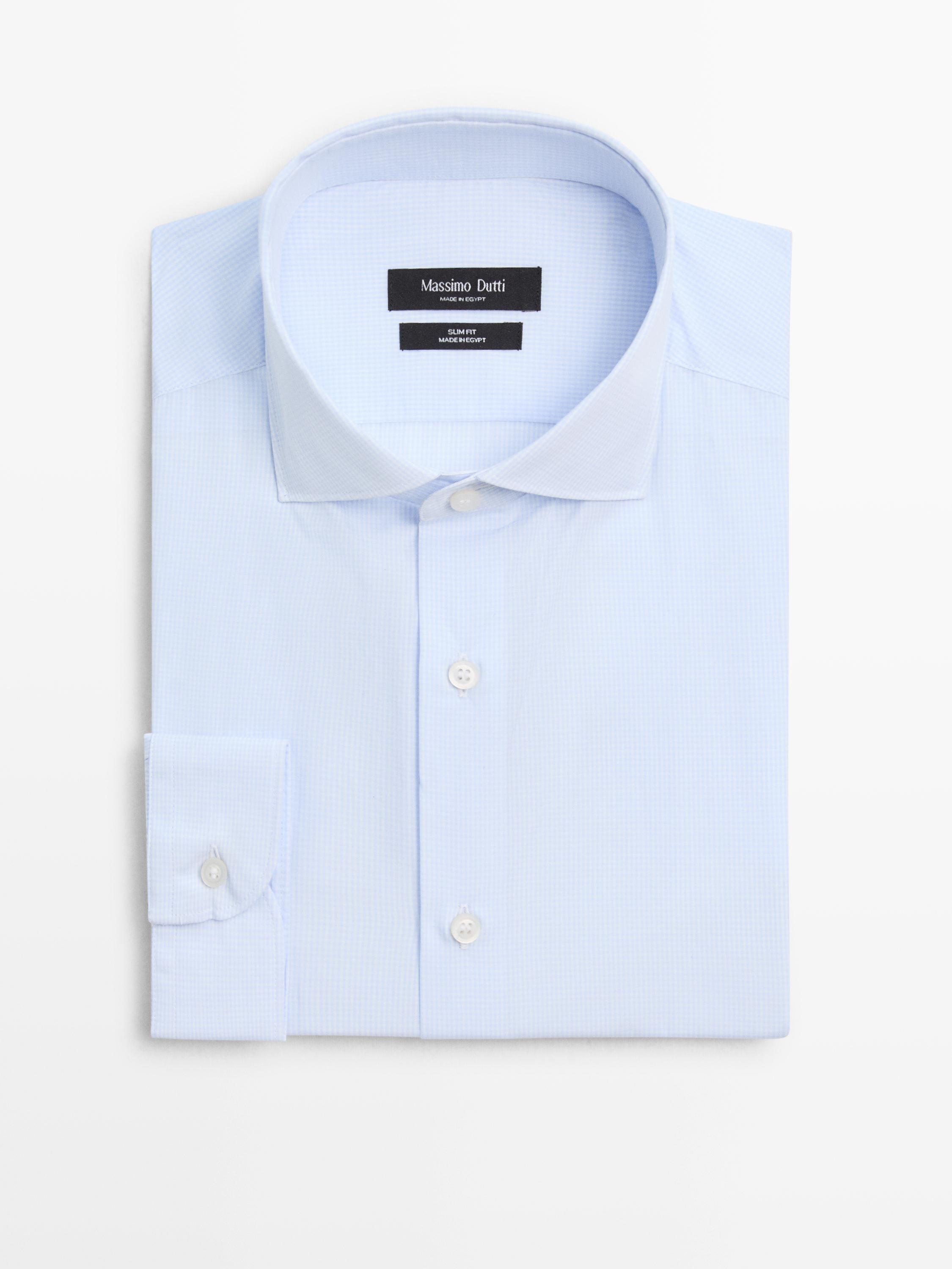 Slim fit 100% cotton shirt