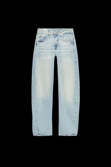 Zara TRF SHIFTED SEAM LOW WAIST JEANS - Light blue - Image 0