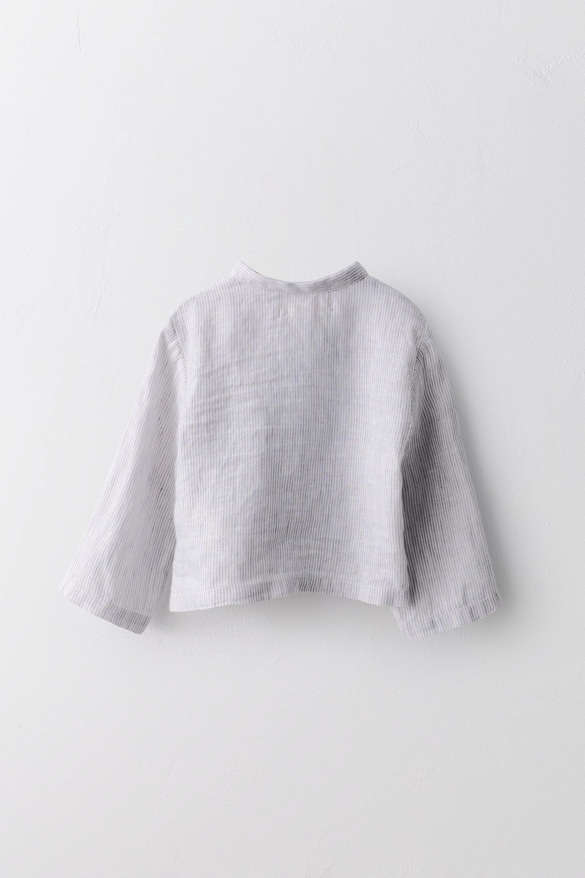 LIMITED EDITION 100% LINEN STRIPED SHIRT