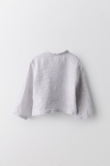 CHEMISE À RAYURES 100 % LIN ÉDITION LIMITÉE - rayures de Zara - Image 1