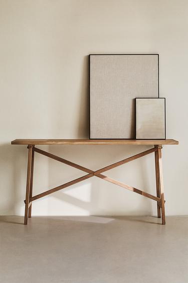 CONSOLA DE MADERA OLMO - Beige claro de Zara