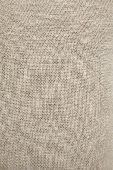 LINEN CUSHION COVER WITH TOPSTITCHING - Sand by Zara - Image 2