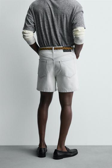 REGULAR FIT DENIM SHORTS - Sky blue by Zara - Image 2