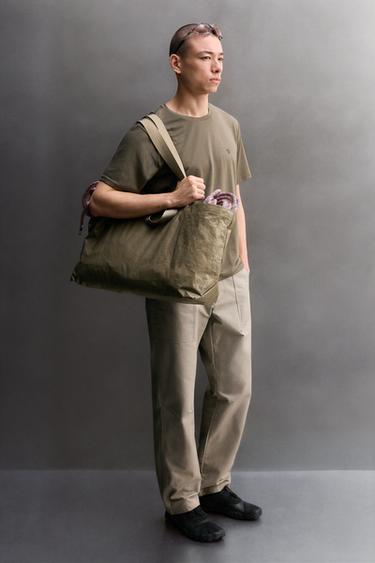 BOLSA TOTE - Gris topo de Zara