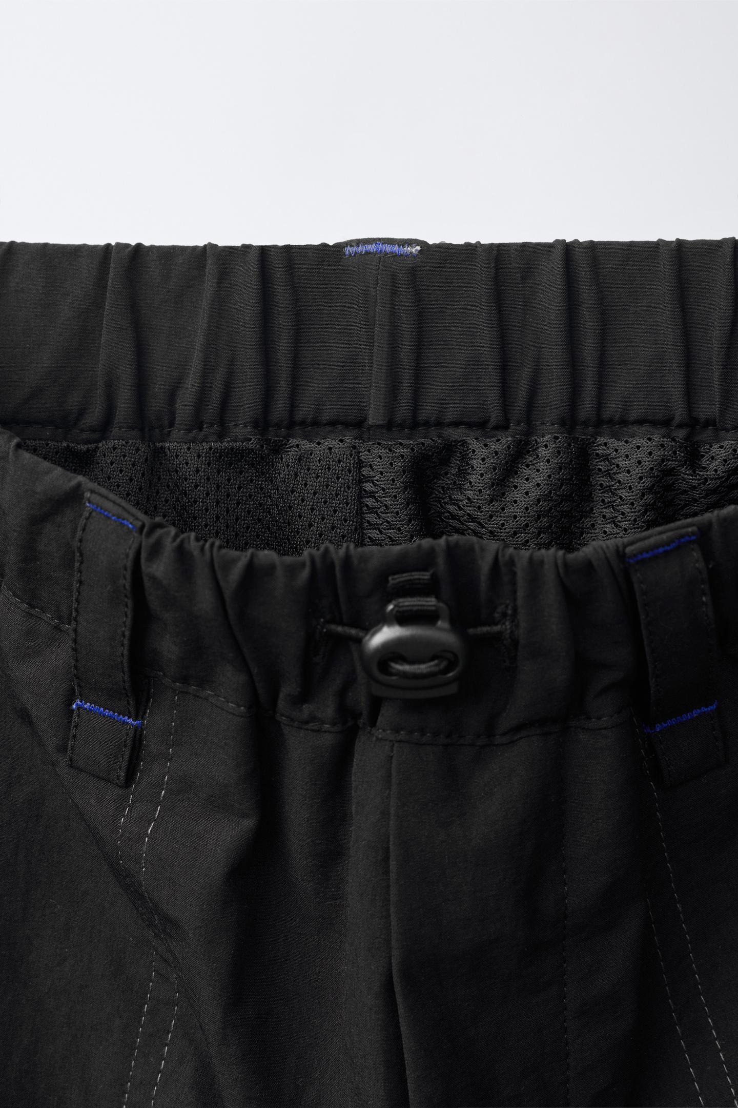 Детские брюки Zara Technical Pocketed, цвет: Чёрный — фото 3