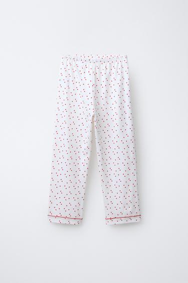 6-14 ANS/ PYJAMA À CŒURS - Écru de Zara - Image 3