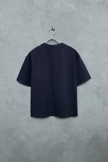 STORIESZ - HEAVY WEIGHT POCKET T-SHIRT - Navy blue by Zara - Image 1