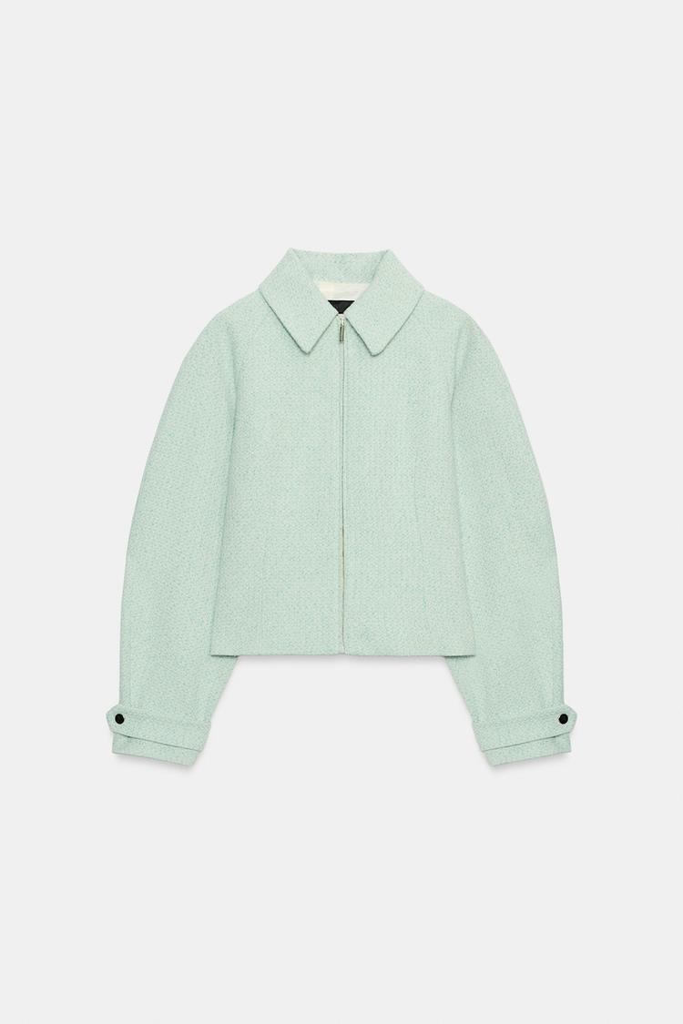 Chaqueta texturizada con cierre 4