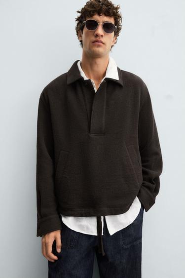 SOBRECAMISA POLO ESTRUCTURA - Marrón de Zara