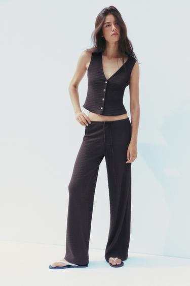 TEXTURED TOP - Chocolate by Zara - Image 0